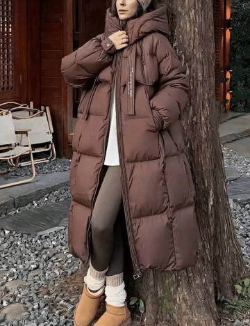 Geacă lungă Shein, maro