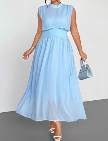 Rochie maxi Shein Curve+, albastru