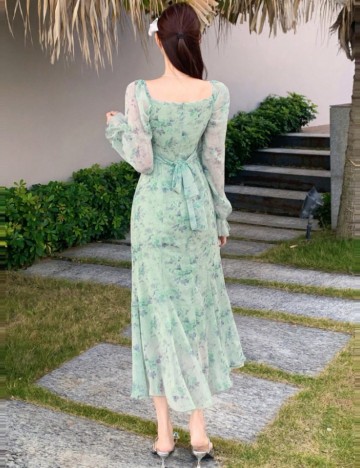 Rochie midi Shein, verde