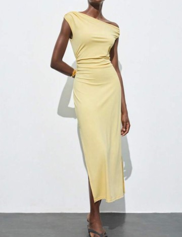 Rochie midi Shein, galben