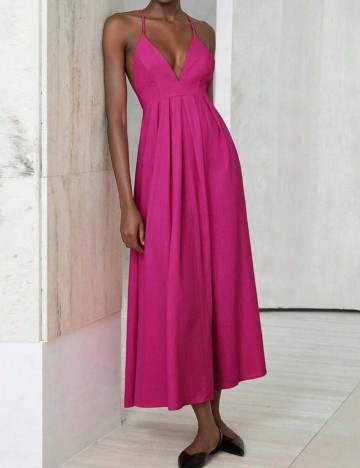 Rochie midi Shein, roz