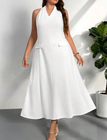 Rochie midi Shein, alb