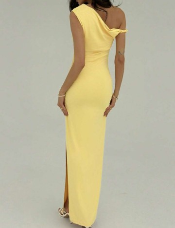 Rochie midi Shein, galben