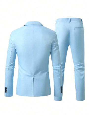 Costum Shein MANFINITY, albastru