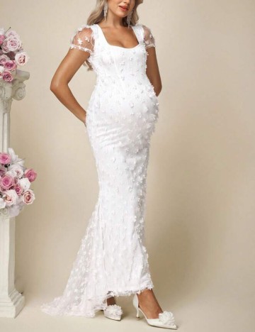 Rochie maxi Shein, alb