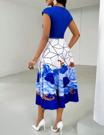 Rochie midi Shein, mix culori