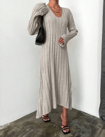 Rochie maxi Shein, bej