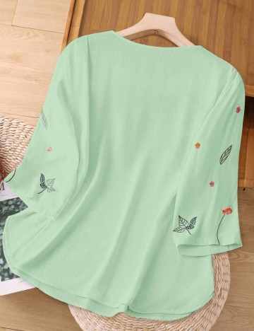 Cămașă Shein Curve+, verde