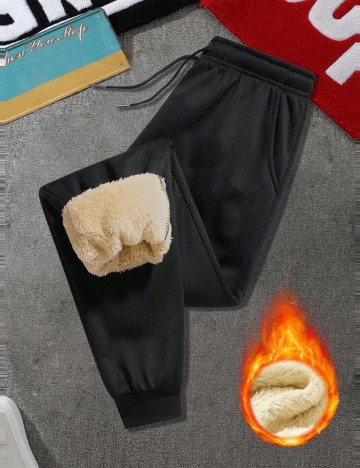 Pantaloni de trening Shein, negru