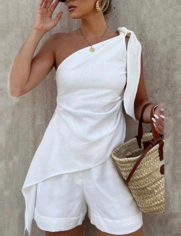 Compleu Shein Curve+, alb