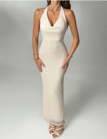 Rochie maxi Shein, crem