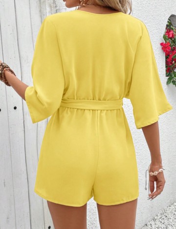 Salopetă scurtă Shein, galben