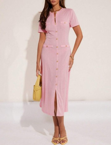 Rochie midi Shein, roz
