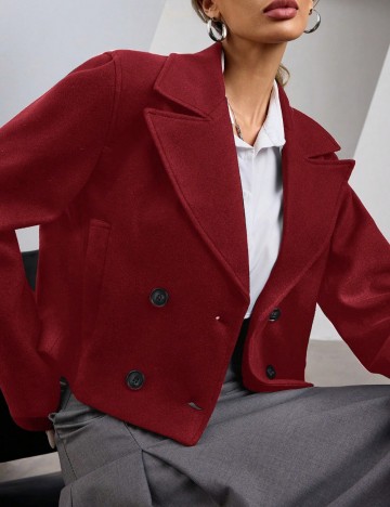 Palton scurt Shein, roșu