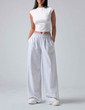 Pantaloni de trening Shein, gri