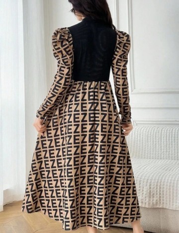 Rochie midi Shein, mix culori