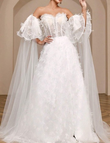 Rochie de mireasă Shein, alb