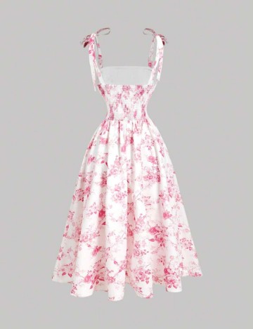 Rochie midi Shein MOD, mix culori