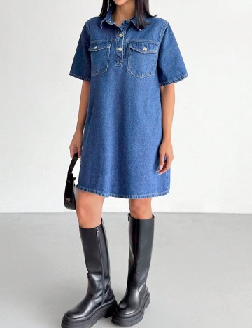 Rochie de blugi Shein, albastru