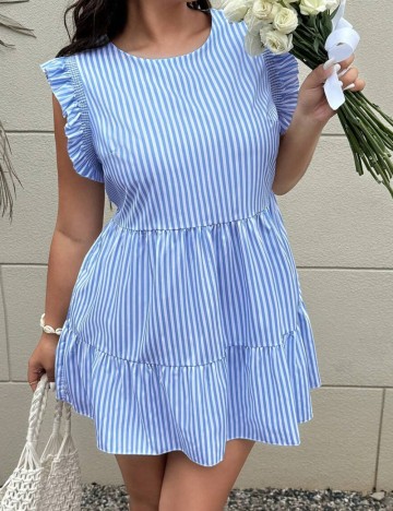 Rochie mini Shein Curve+, mix culori