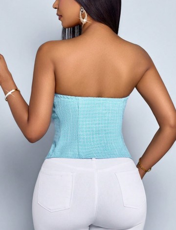 Top Shein, albastru