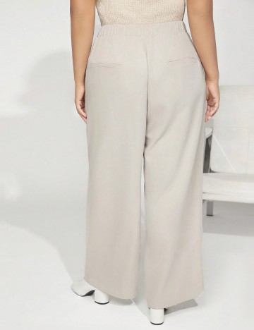 Pantaloni Shein Curve+, bej