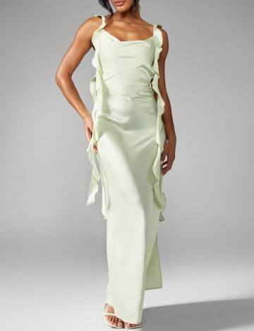 Rochie maxi Shein Missguided, verde