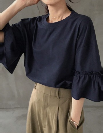 Tricou Shein FRIFUL, albastru