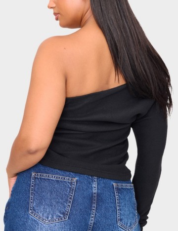 Bluză PRETTYLITTLETHING, negru