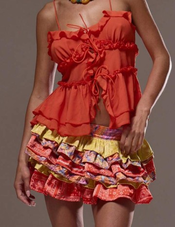 Fustă mini Shein MUSERA, mix culori