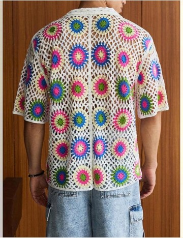 Cardigan Shein, mix culori