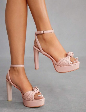 Sandale Cu Toc Shein, roz