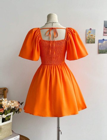 Rochie mini Shein, portocaliu