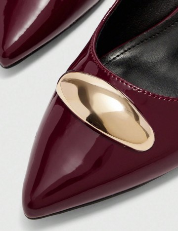 Pantofi cu toc Shein, vișiniu