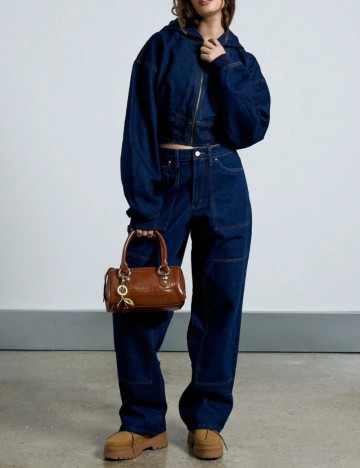 Geacă de blugi Shein, albastru