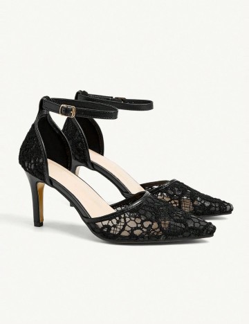 Pantofi cu toc Shein CUCCOO, negru