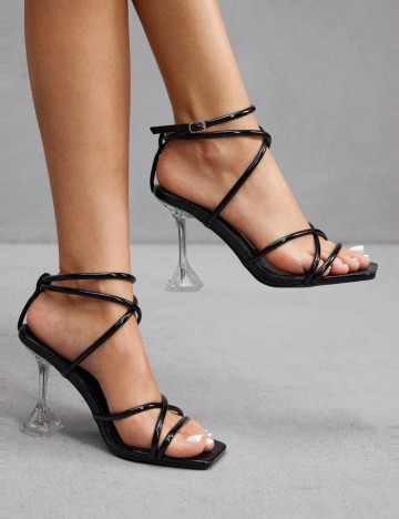 Sandale Cu Toc Shein, negru