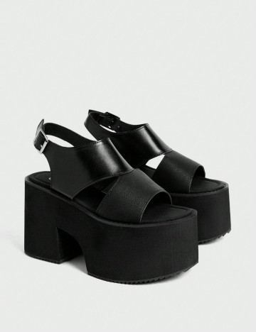 Sandale cu platformă Shein, negru