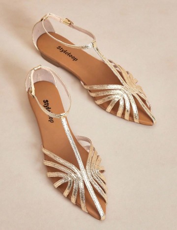 Sandale Shein, auriu