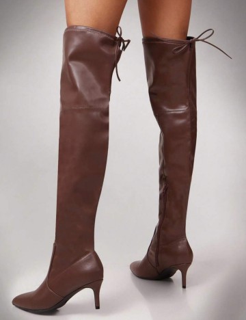 Cizme cu toc Shein, maro