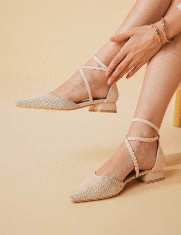 Pantofi Shein, bej