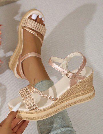 Sandale Shein, auriu