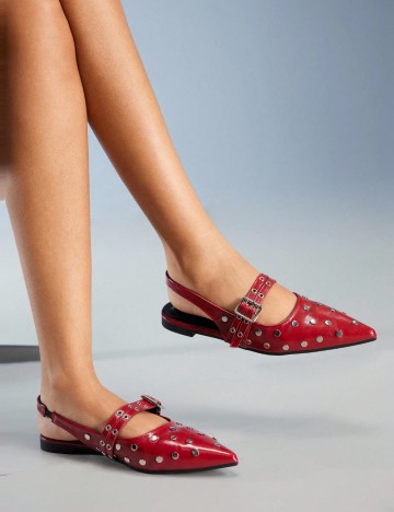 Saboți Shein, roșu