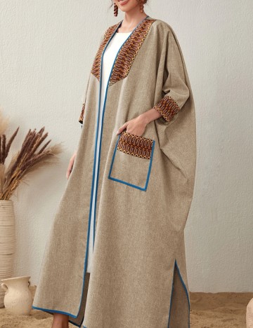 Cardigan lung Shein, bej