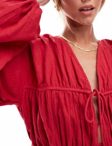 Cămașă ASOS, roșu