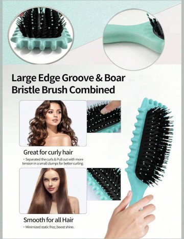 Perie de păr Shein, turcoaz