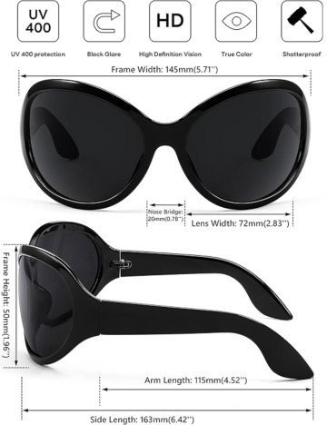 Ochelari de soare Shein, negru