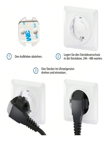 Protecție pentru priză Shein, alb