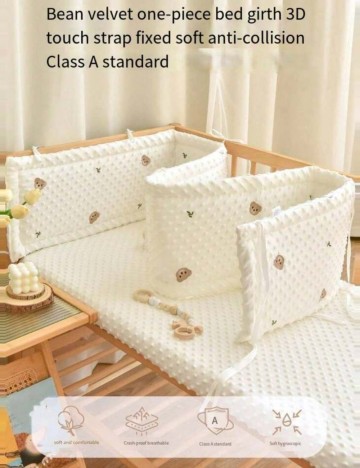 Protecție pentru pat Shein, alb