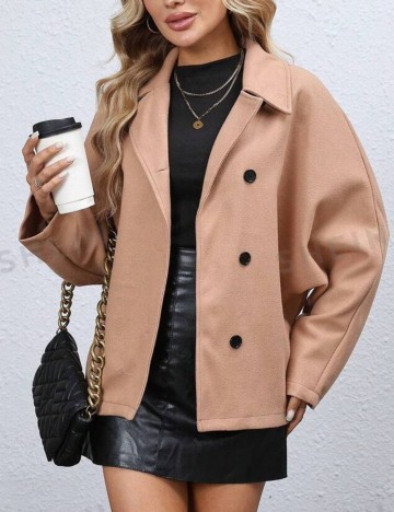 Palton scurt Shein, bej